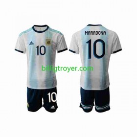 Billige Fotballdrakter Argentina Maradona 10 Barn Hjemmedraktsett 2019/20 Kortermet